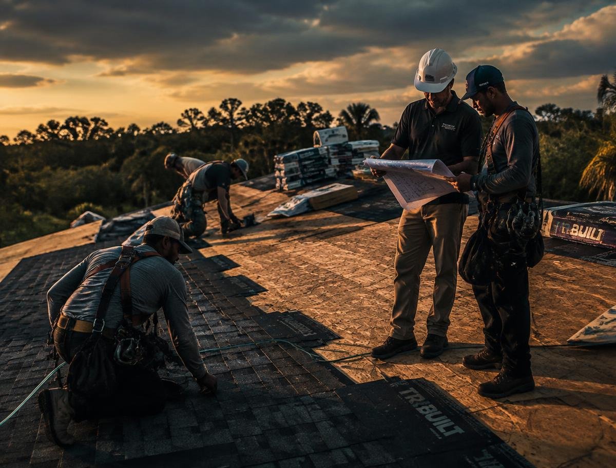 Solar lead coordinating the schedule with a roofing contractor